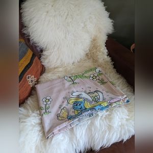 Vintage Smurfette Twin Sheet